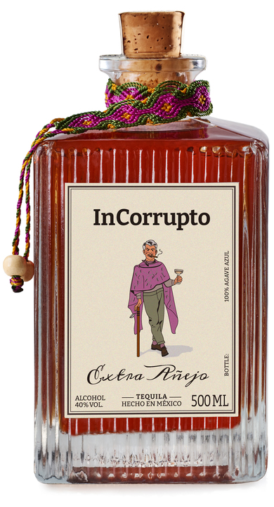 Bottle of InCorrupto Extra Añejo
