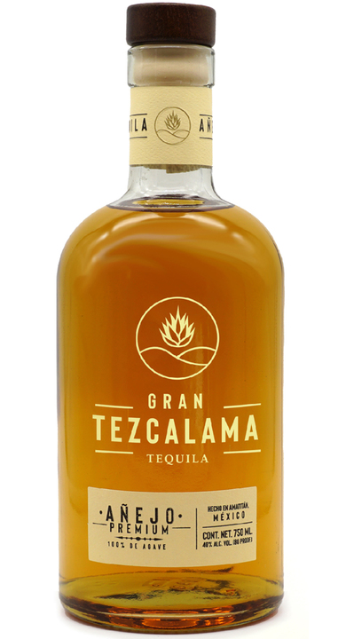 Bottle of Gran Tezcalama Tequila Añejo