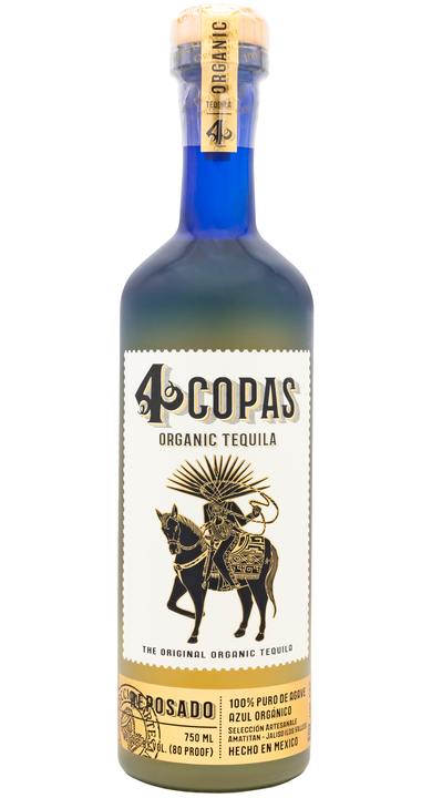 Bottle of 4 Copas Reposado