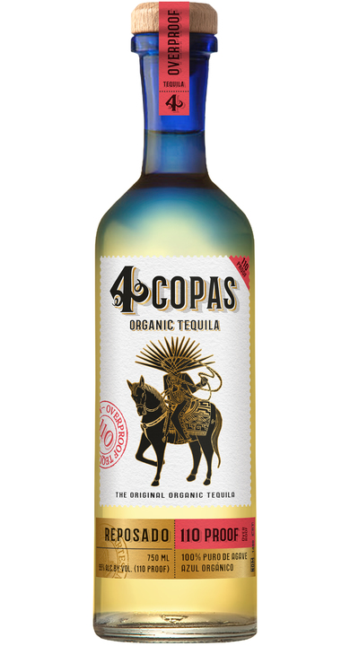 Bottle of 4 Copas Reposado 110