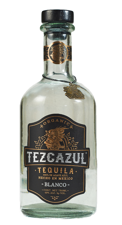 Bottle of Tezcazul Tequila Blanco