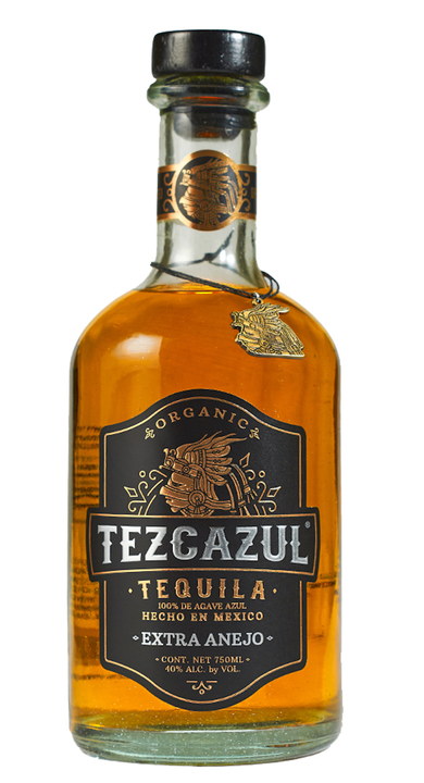 Bottle of Tezcazul Tequila Extra Añejo