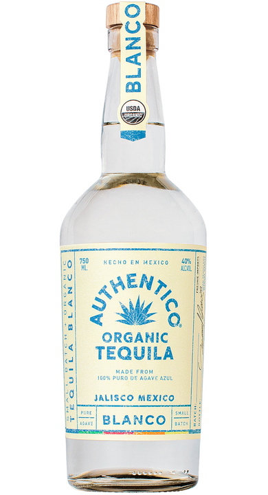 Bottle of Authentico Organic Tequila Blanco