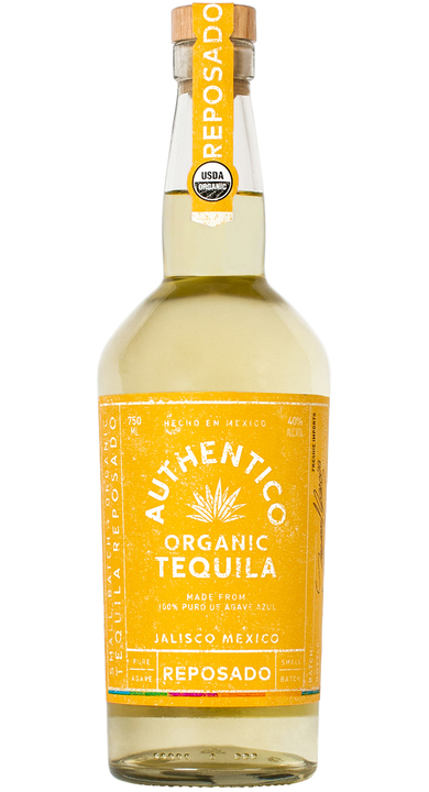 Bottle of Authentico Organic Tequila Reposado