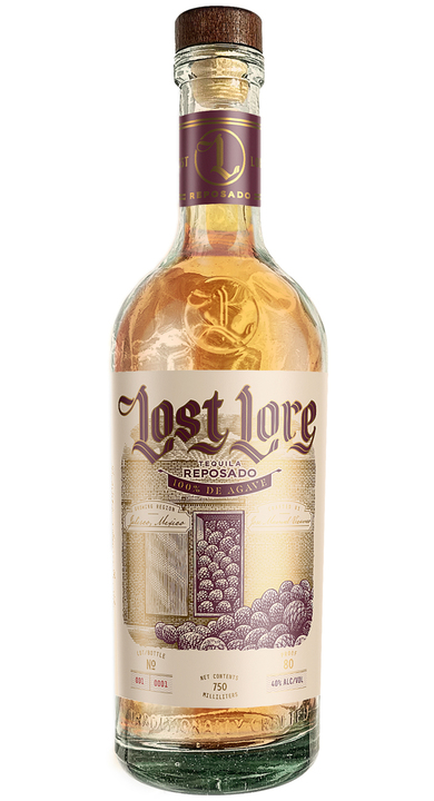 Bottle of Lost Lore Tequila Reposado
