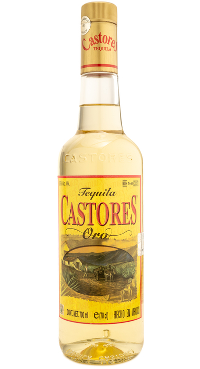 Bottle of Tequila Castores Oro
