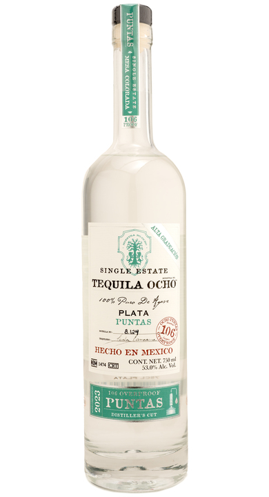 Tequila Ocho Plata Puntas - 2023 Mesa Colorada