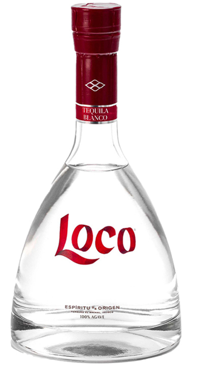 Bottle of Loco Tequila Blanco