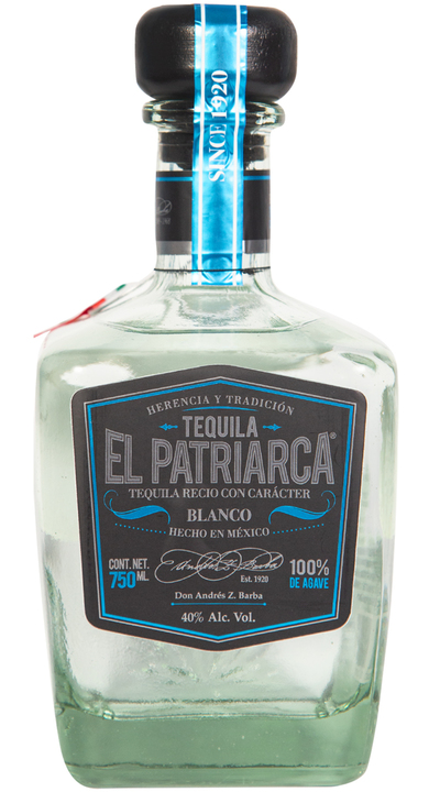 Bottle of Tequila El Patriarca Blanco