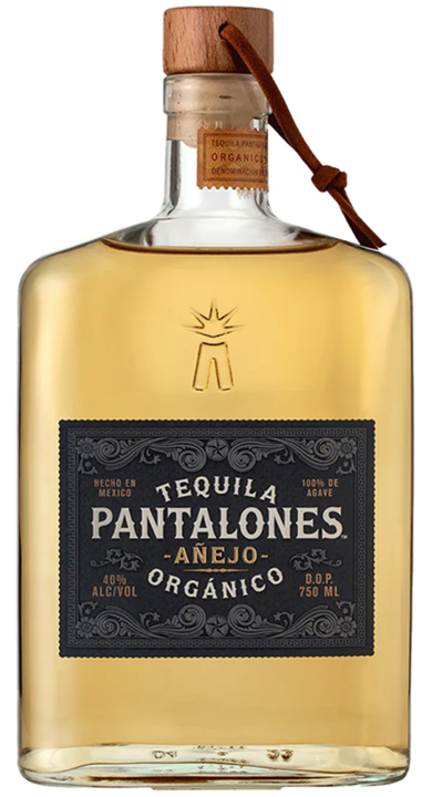 Bottle of Tequila Pantalones Añejo Organico