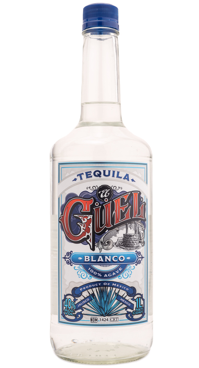 Bottle of Tequila El Güel Blanco