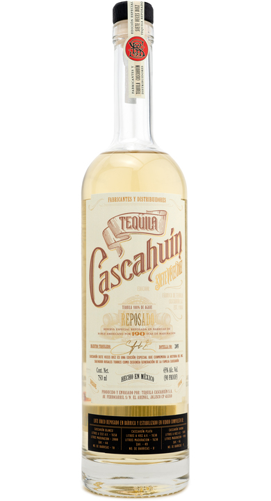 Bottle of Cascahuín Reposado Siete Veces Diez