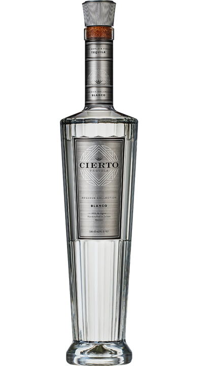 Bottle of Cierto Tequila Reserve Collection Blanco
