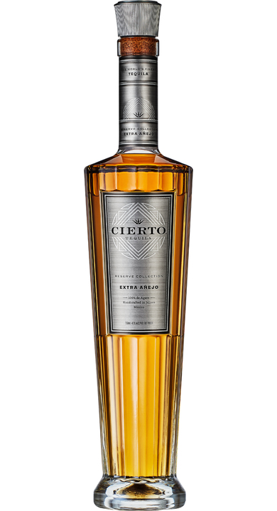 Bottle of Cierto Tequila Reserve Collection Extra Añejo