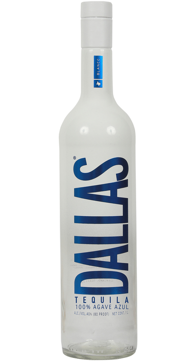 Bottle of Dallas Tequila Blanco
