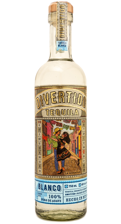 Bottle of Divertido Tequila Blanco