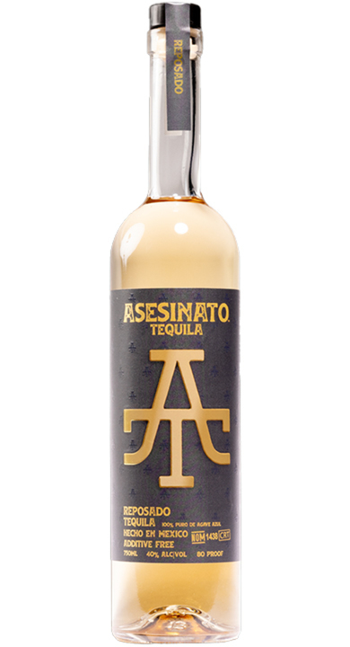 Bottle of Asesinato Tequila Reposado