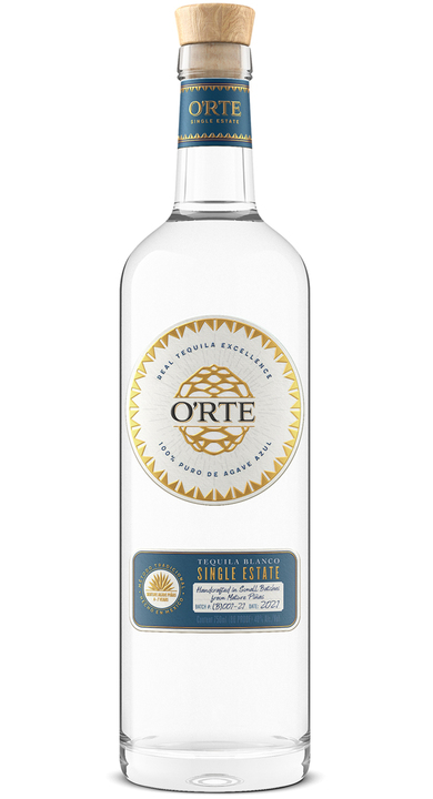 Bottle of O'RTE Tequila Blanco