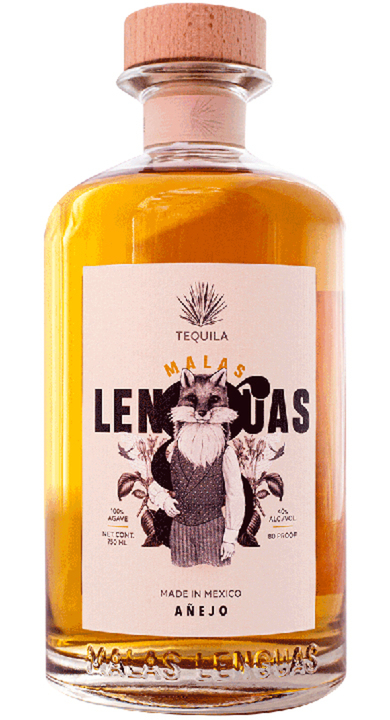 Bottle of Malas Lenguas Añejo