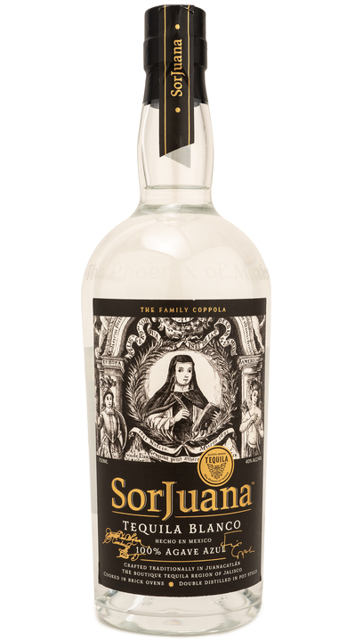 Bottle of Sor Juana Tequila Blanco