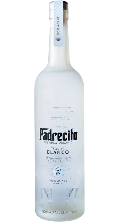 Bottle of Padrecito Premium Organic Tequila Blanco