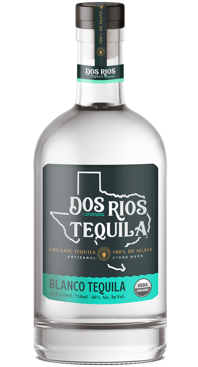 Bottle of Dos Rios Blanco Tequila