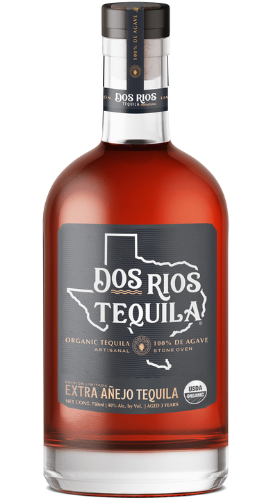 Bottle of Dos Rios Extra Añejo Tequila