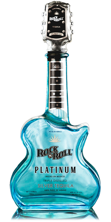 Bottle of Rock 'N Roll Platinum Silver Tequila