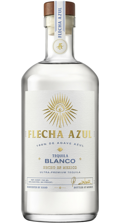 Bottle of Flecha Azul Tequila Blanco