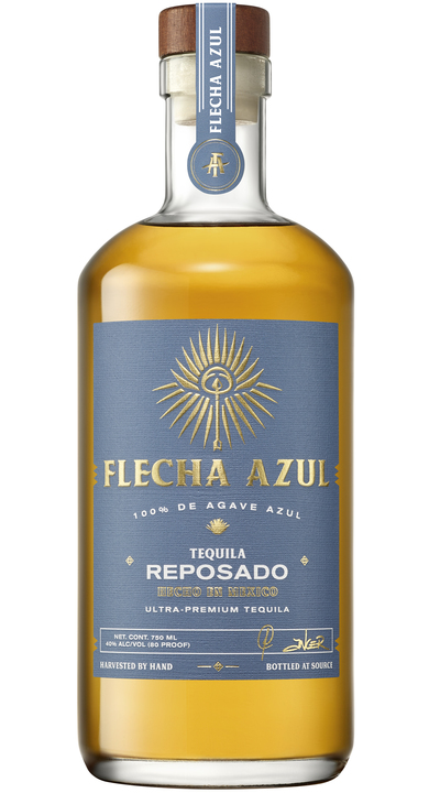 Bottle of Flecha Azul Tequila Reposado