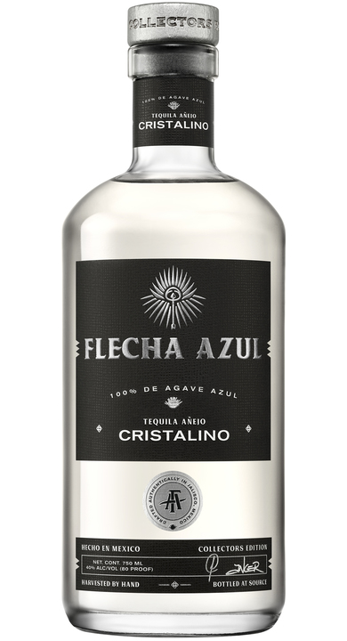 Bottle of Flecha Azul Cristalino Añejo