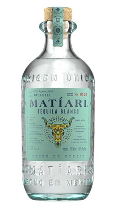 Bottle of Matíari Tequila Blanco