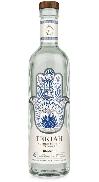 Bottle of Tekiah Kosher Tequila Blanco