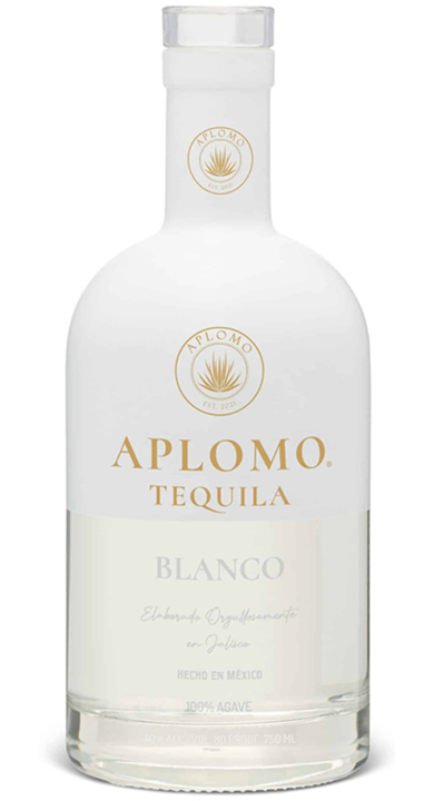 Bottle of Aplomo Tequila Blanco