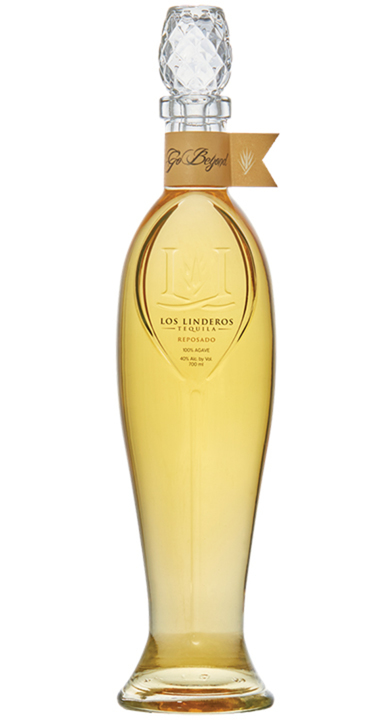 Bottle of Los Linderos Tequila Reposado