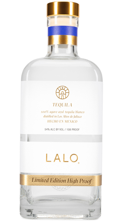 Bottle of LALO Tequila High Proof