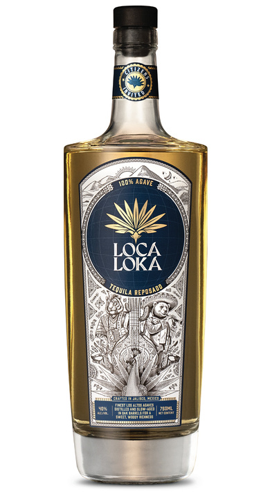 Bottle of Loca Loka Tequila Reposado