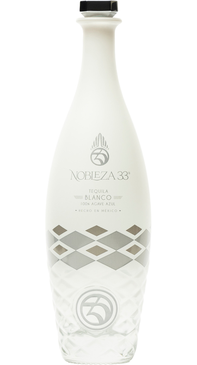 Bottle of Nobleza 33 Tequila Blanco