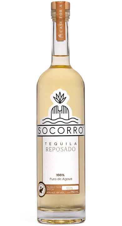 Bottle of Socorro Tequila Reposado