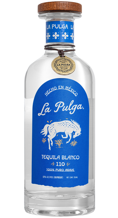 Bottle of La Pulga Tequila Blanco 110
