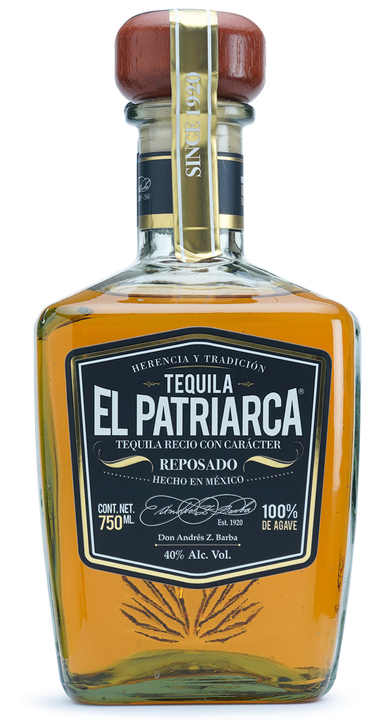 Bottle of Tequila El Patriarca Reposado