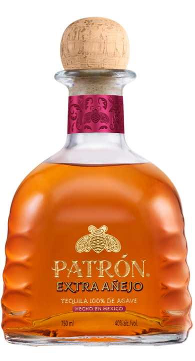 Bottle of Patrón Extra Añejo