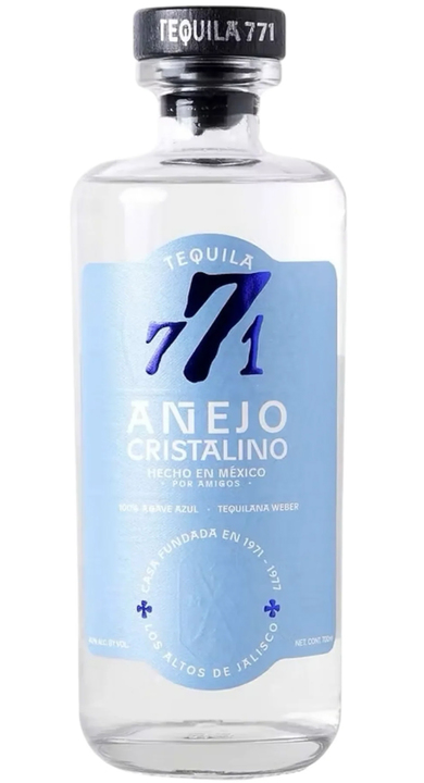 Bottle of Tequila 771 Añejo Cristalino