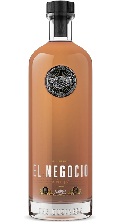 Bottle of El Negocio Tequila Añejo